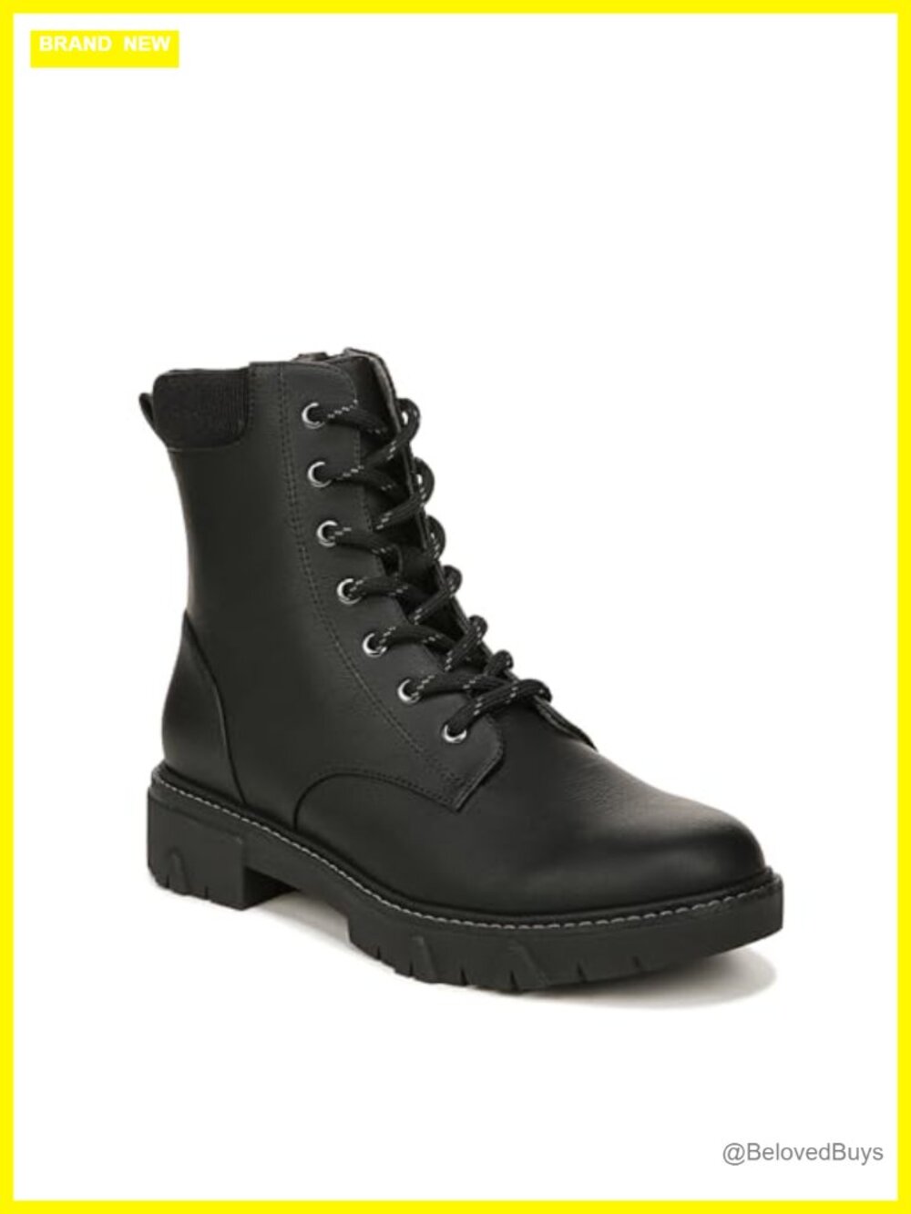 Faux Leather Mid-Calf Snow Boots Lace-Up Zip Comfort Sustainably Crafted